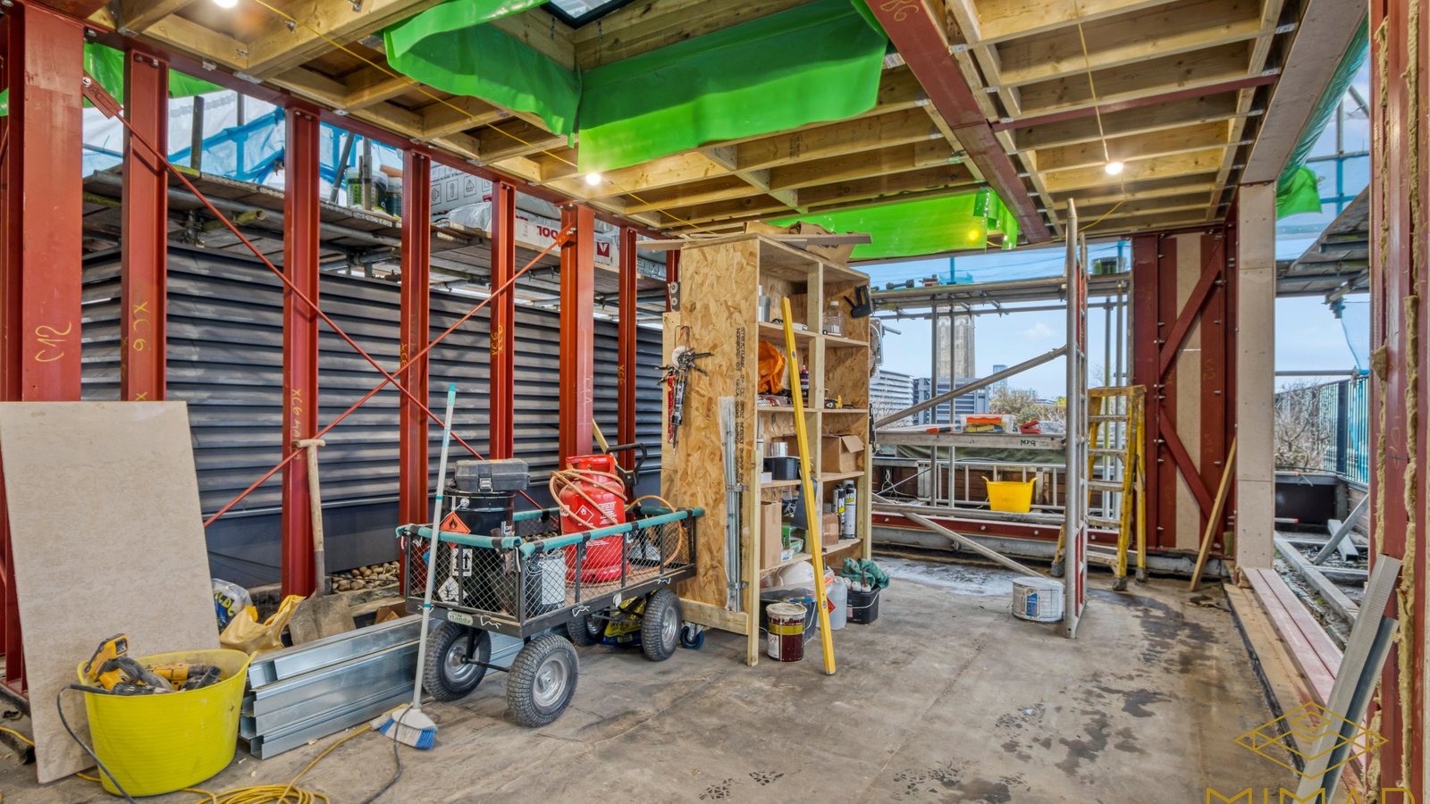Building work in progress on a UK property