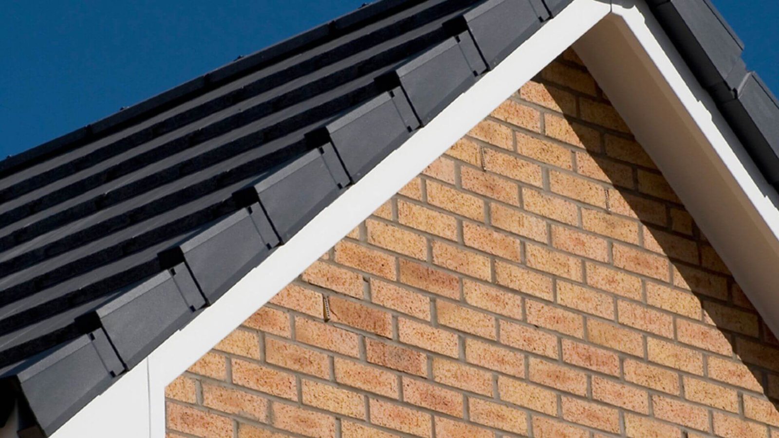 Soffit boards under the eaves of a UK roof